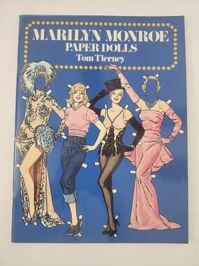 Vintage 1979 Marilyn Monroe Paper Dolls Book Tom Tierney Dover Uncut